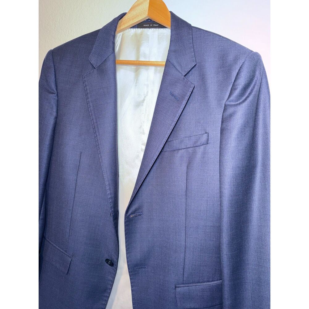 Emporio Armani Italy Custom "Supreme" Slim Blue Suit - 36R / 32x28.5